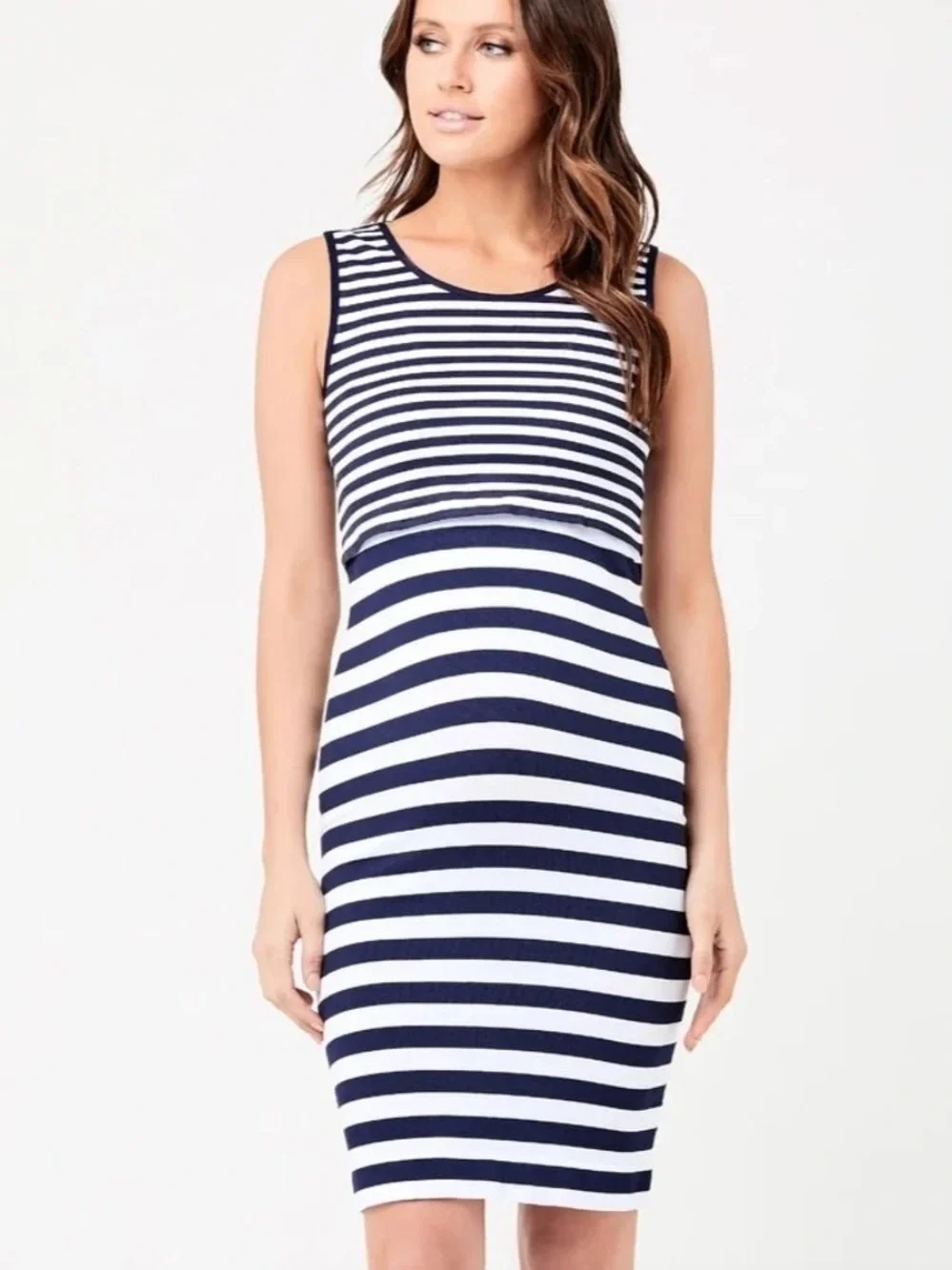 Ripe Maternity Striped Dress • Nursing Friendly